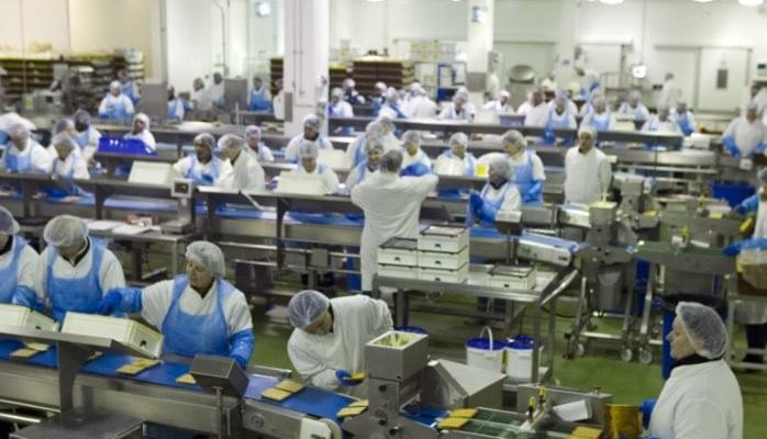 UK food factory production line
